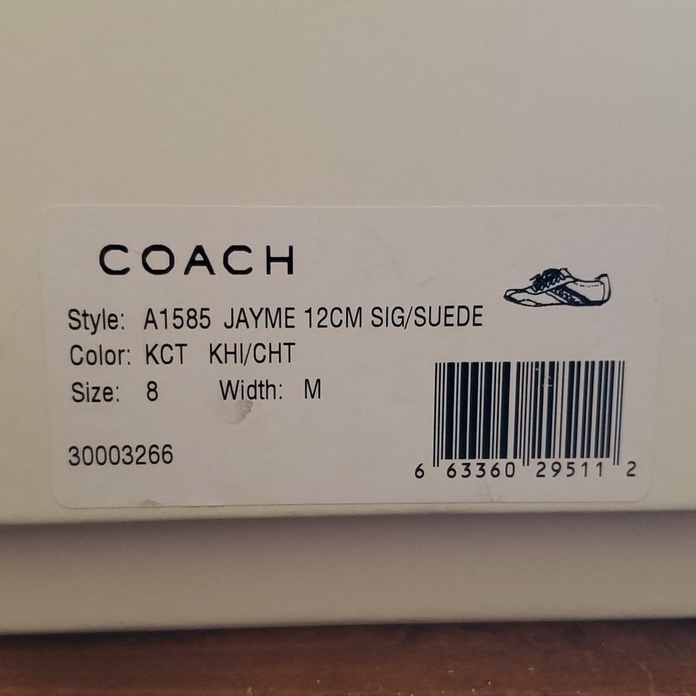 ♨️SOLD ELSEWHERE👟Gently Used Coach Sneakers👟 - Picture 4 of 4